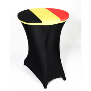 Cover pour table haute au couleur de la Belgique