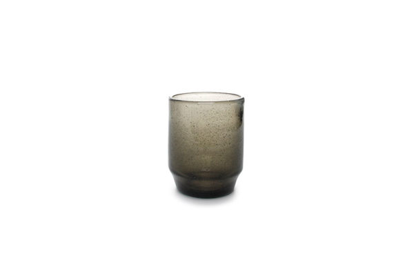 Verre 34cl empilable smoked Drip - set/4