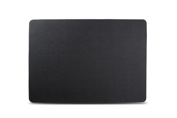 Set de table 43x30cm cuir rect. noir TableTop