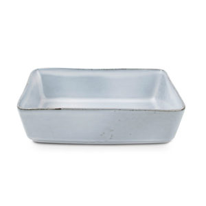 Plat à four 20x13,5xH5,5cm rectang. bleu Artisan