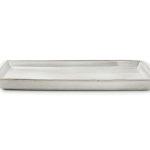 Plat 30,5x10,5xH2,5cm rectangulaire vert Artisan