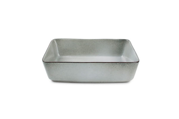 Plat à four 20x13,5xH5,5cm rectang. vert Artisan