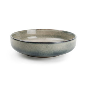 Assiette à pâtes 22xH6cm gris/vert Meridian