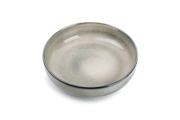 Assiette à pâtes 22xH6cm gris/vert Meridian