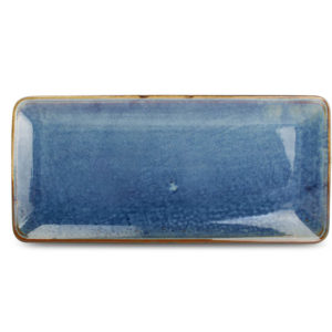 plat Nova bleu 16 x 35,5 cm