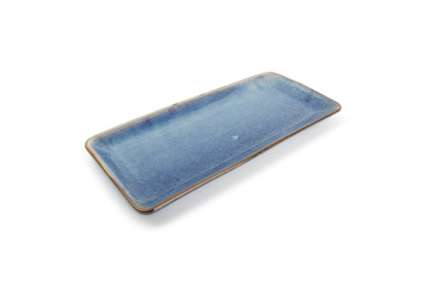 plat Nova bleu 16 x 35,5 cm