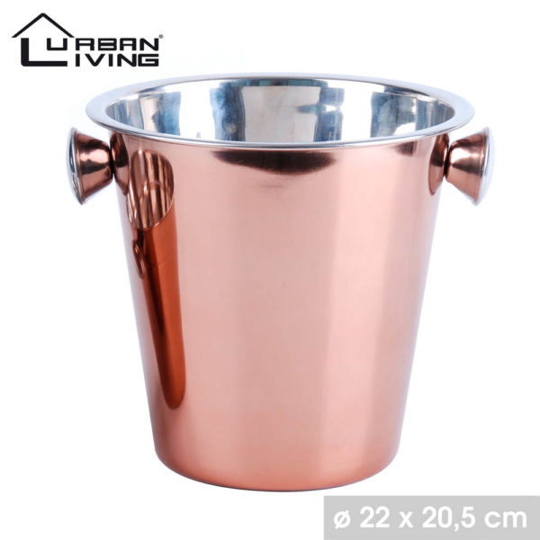 seau à champagne Rose Gold diam 22 ( H 20,5 cm)