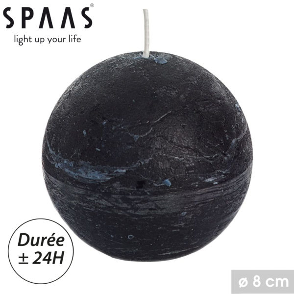 Bougie Ronde Noire