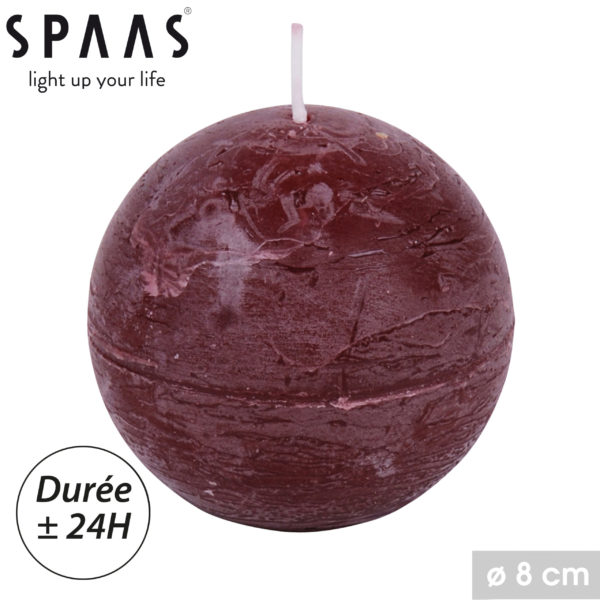 Bougie Ronde Bordeaux
