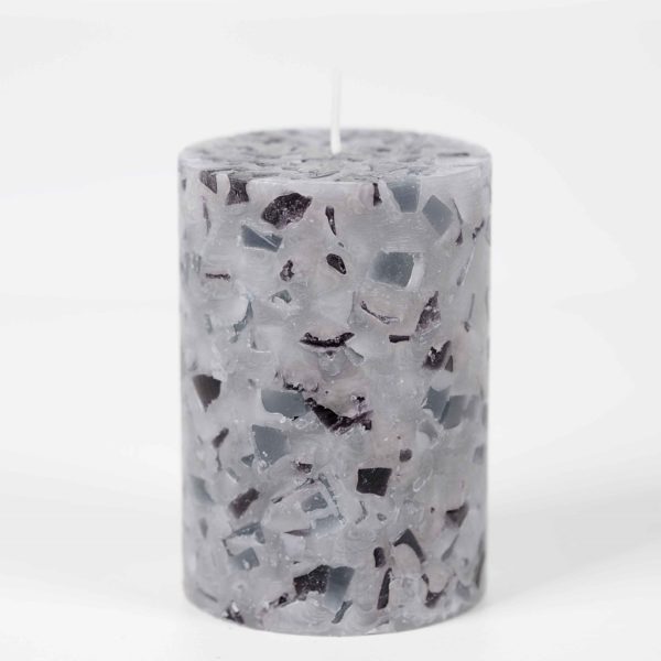 Bougie Terrazzo Gris Clair