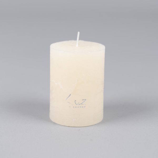 Bougie Rustique Jaune Clair S