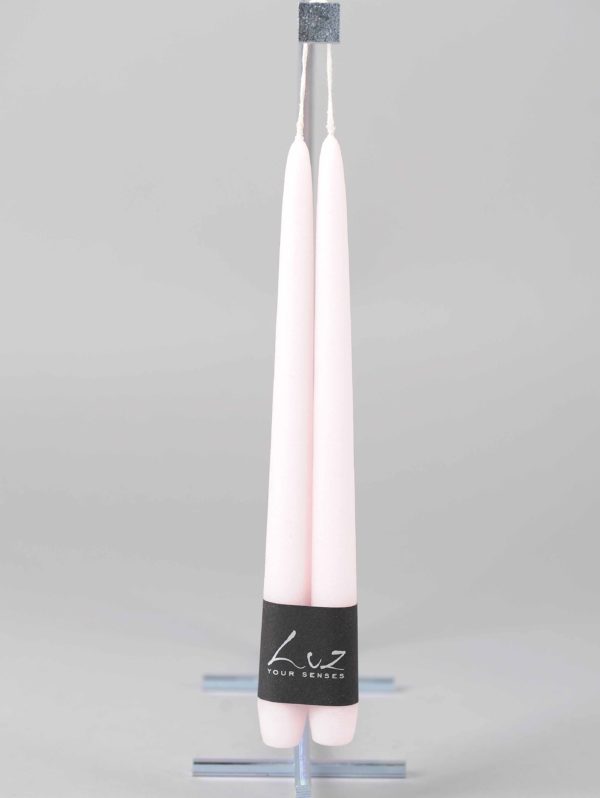 Bougie De Table Luz Blanc Rosé