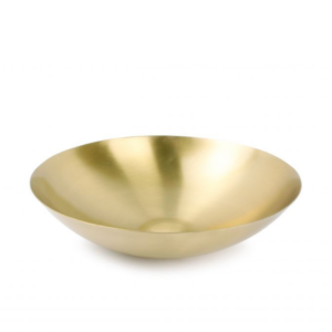 Plat décoratif 27xH7,5cm or Gala