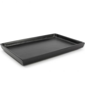Plat décorative 22x14cm noir Charm