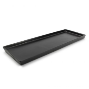 Plat décorative 37x14cm noir Charm