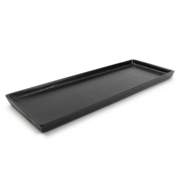 Plat décorative 37x14cm noir Charm
