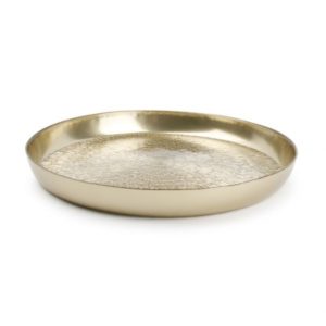 Plat décoratif 35xH4cm structure gold Glint
