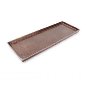 Plat décoratif 37x14cm cuivre Charm