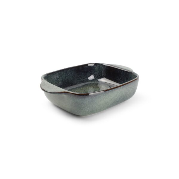 Plat à four 25/19,5x16,5xH6cm vert/bleu Meridian