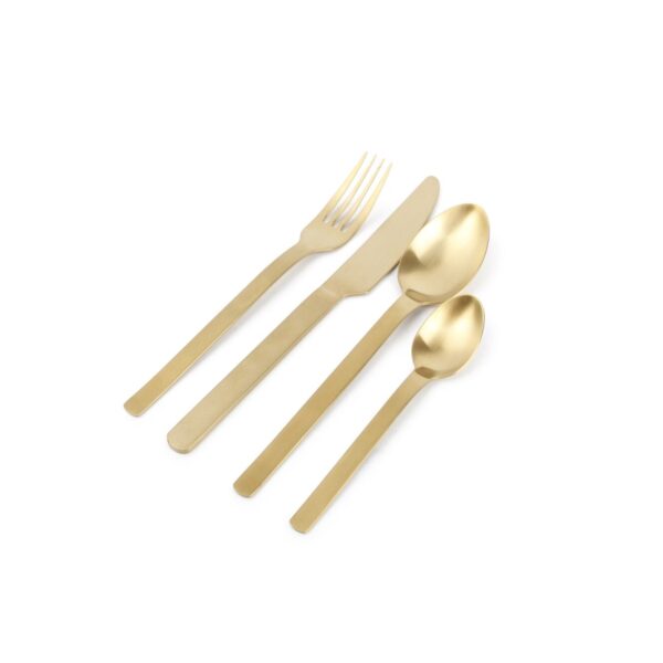 Set de couverts 24 pièces mat champagne Supreme