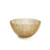 Panier métallique 18,5xH9cm doré Iris